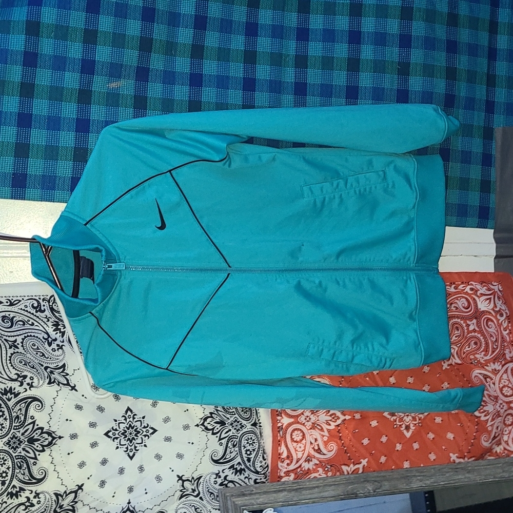 Nike teal track jacket